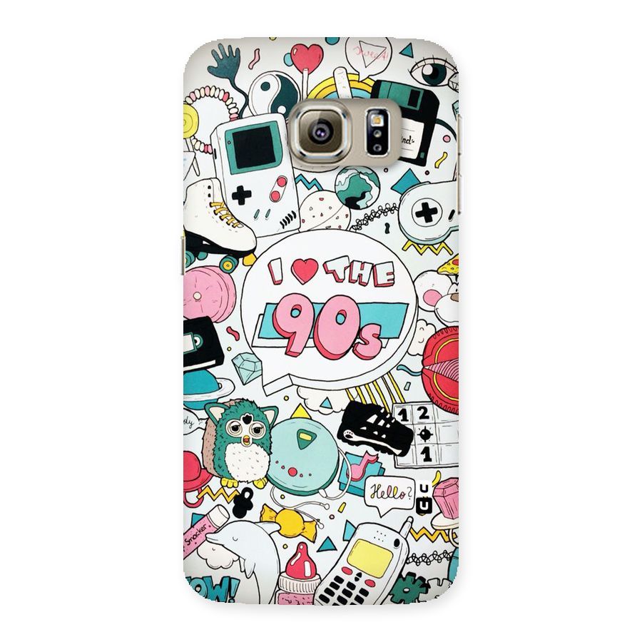 Heart 90s Back Case for Samsung Galaxy S6 Edge