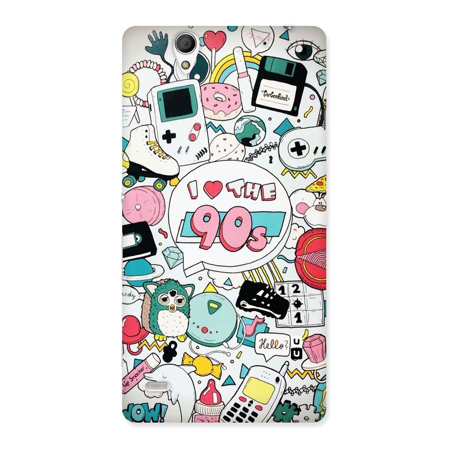 Heart 90s Back Case for Sony Xperia C4
