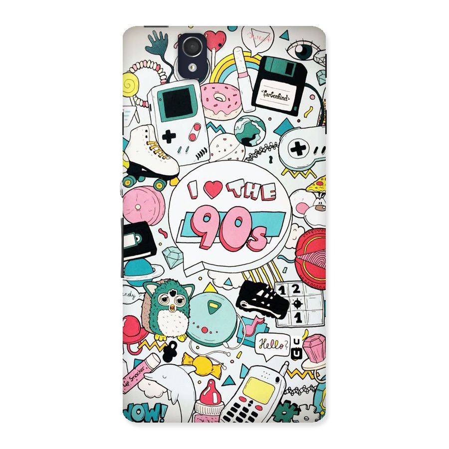 Heart 90s Back Case for Sony Xperia Z