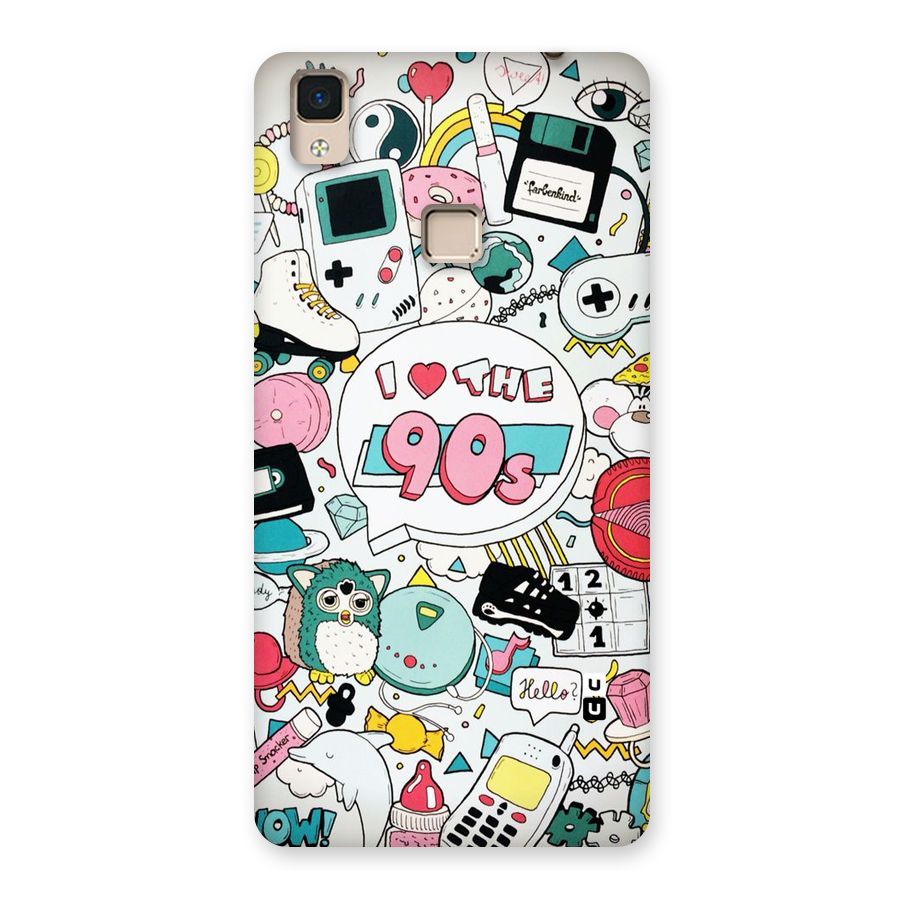 Heart 90s Back Case for V3 Max