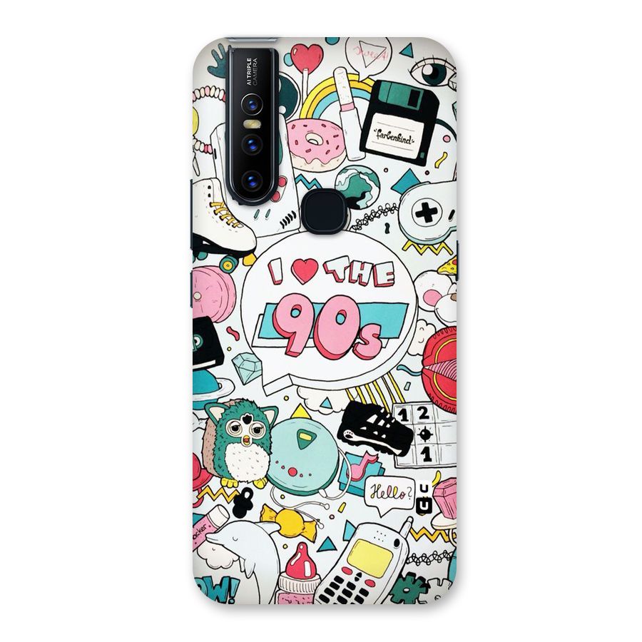 Heart 90s Back Case for Vivo V15