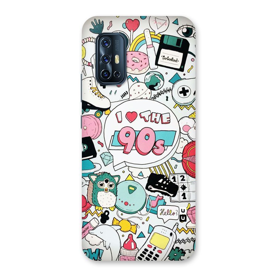 Heart 90s Back Case for Vivo V17