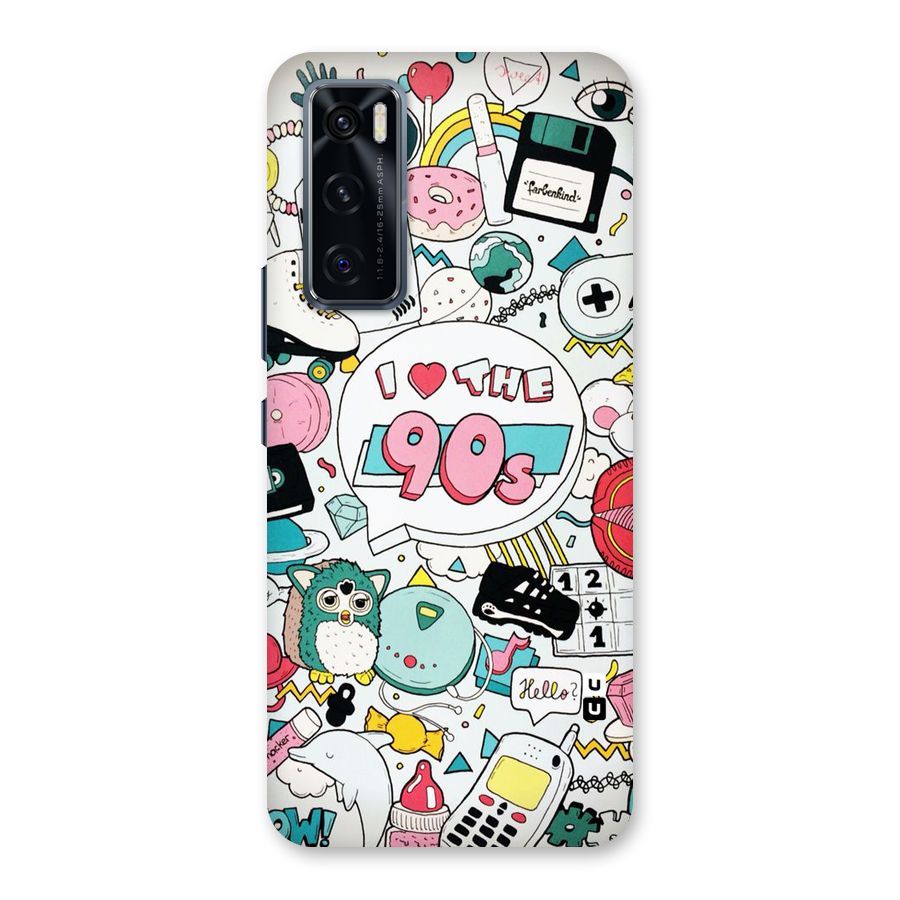 Heart 90s Back Case for Vivo V20 SE