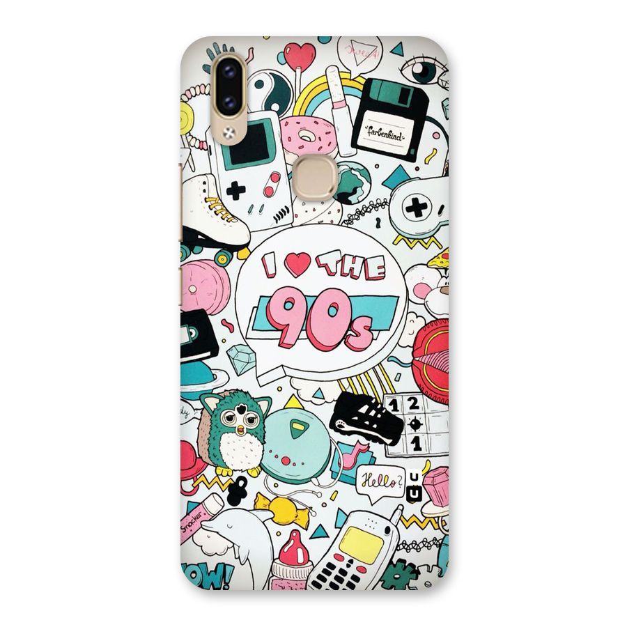 Heart 90s Back Case for Vivo V9 Youth