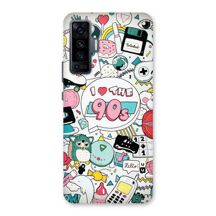 Heart 90s Back Case for Vivo X50