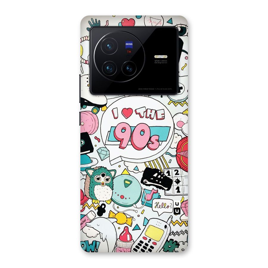 Heart 90s Back Case for Vivo X80