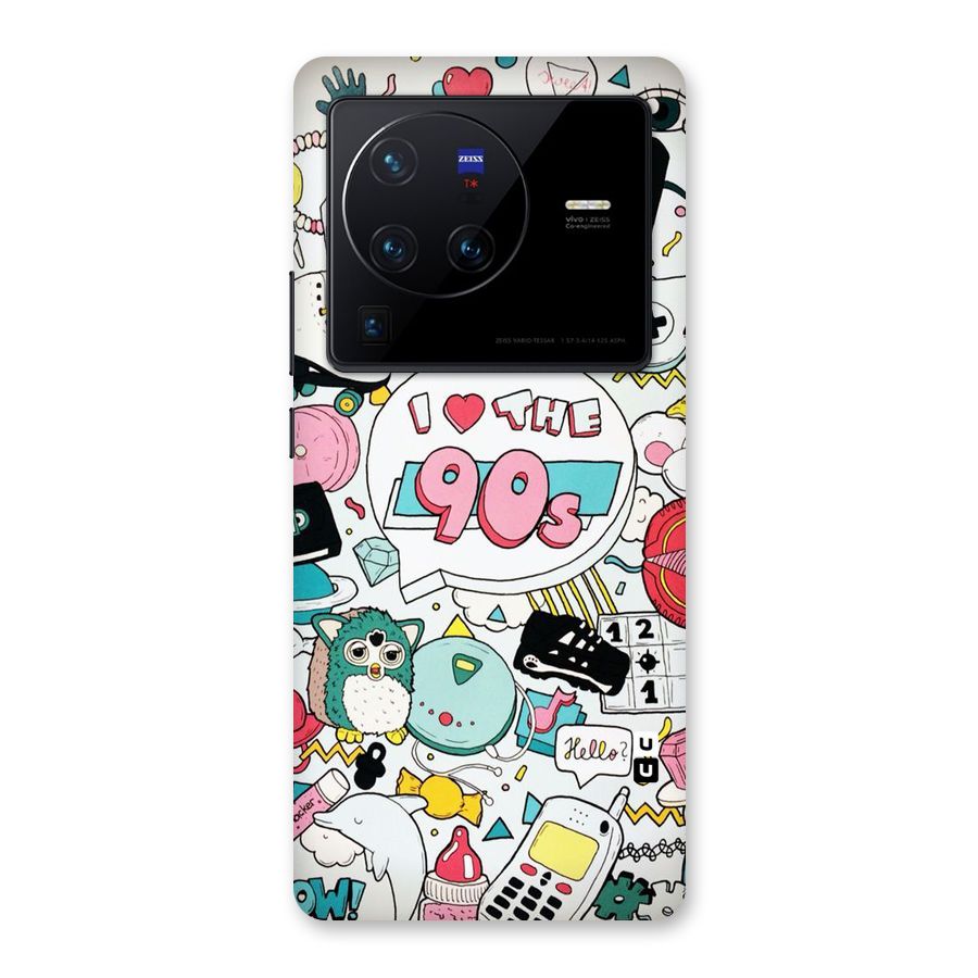Heart 90s Back Case for Vivo X80 Pro