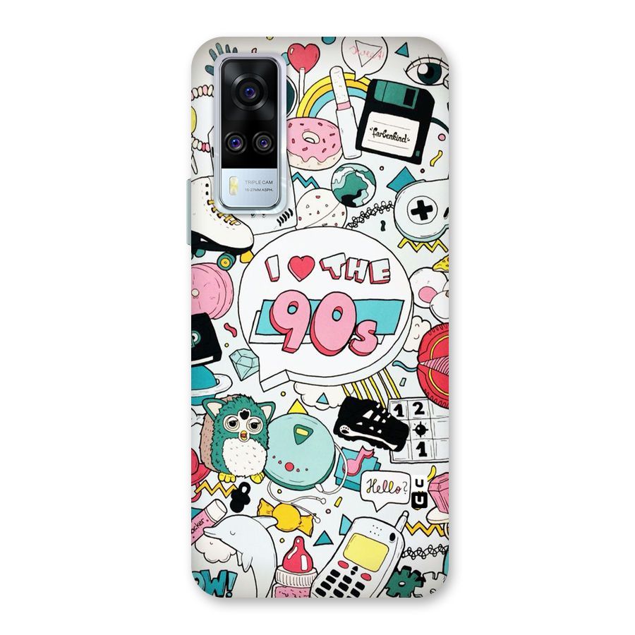 Heart 90s Back Case for Vivo Y31