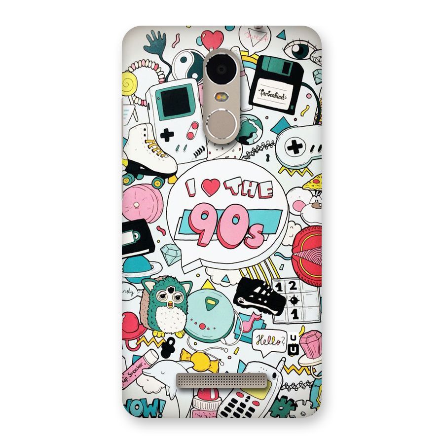 Heart 90s Back Case for Xiaomi Redmi Note 3
