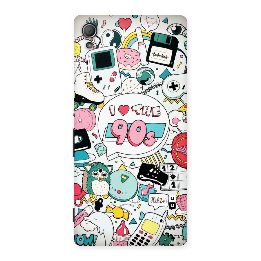 Heart 90s Back Case for Xperia Z3 Plus