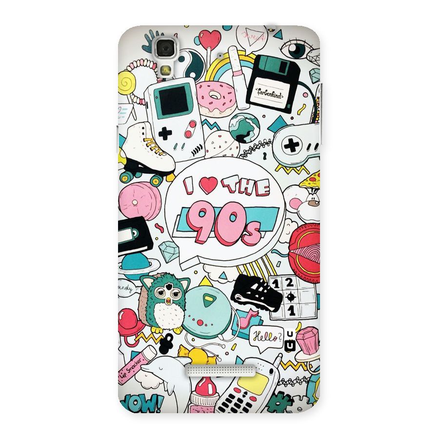 Heart 90s Back Case for Yu Yureka