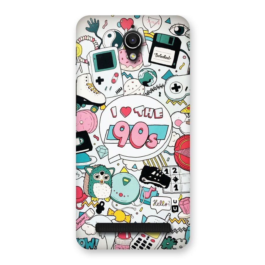 Heart 90s Back Case for Zenfone Go