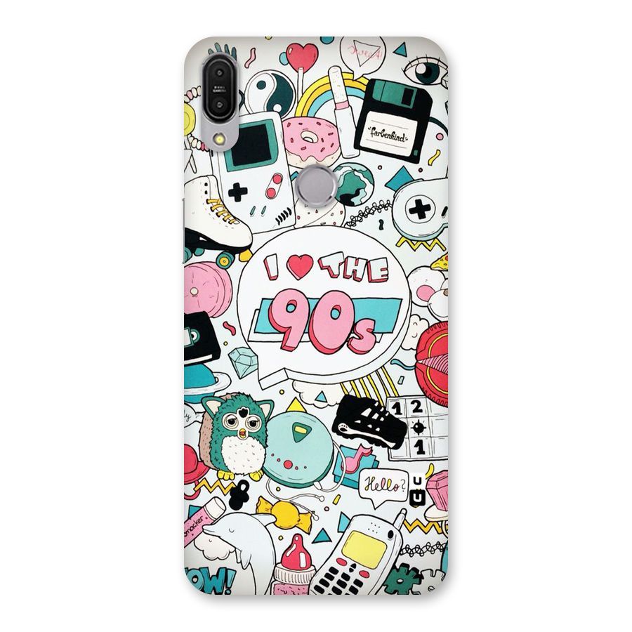 Heart 90s Back Case for Zenfone Max Pro M1
