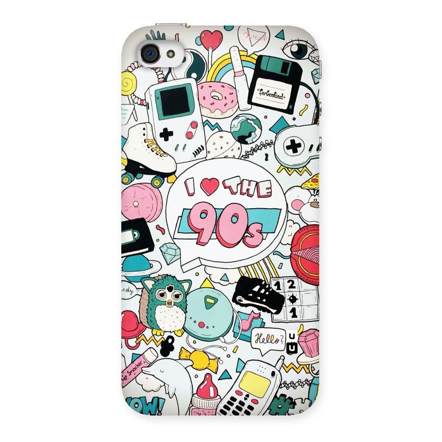 Heart 90s Back Case for iPhone 4 4s