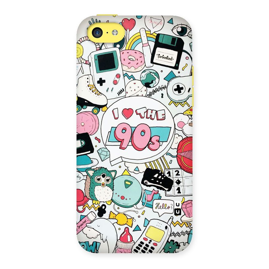 Heart 90s Back Case for iPhone 5C