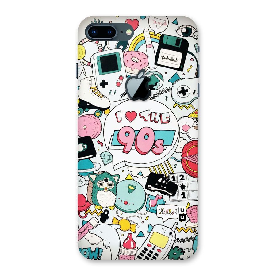 Heart 90s Back Case for iPhone 7 Plus Apple Cut