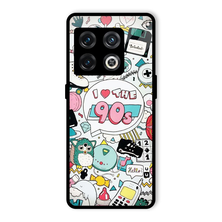 Heart 90s Glass Back Case for OnePlus 10 Pro 5G