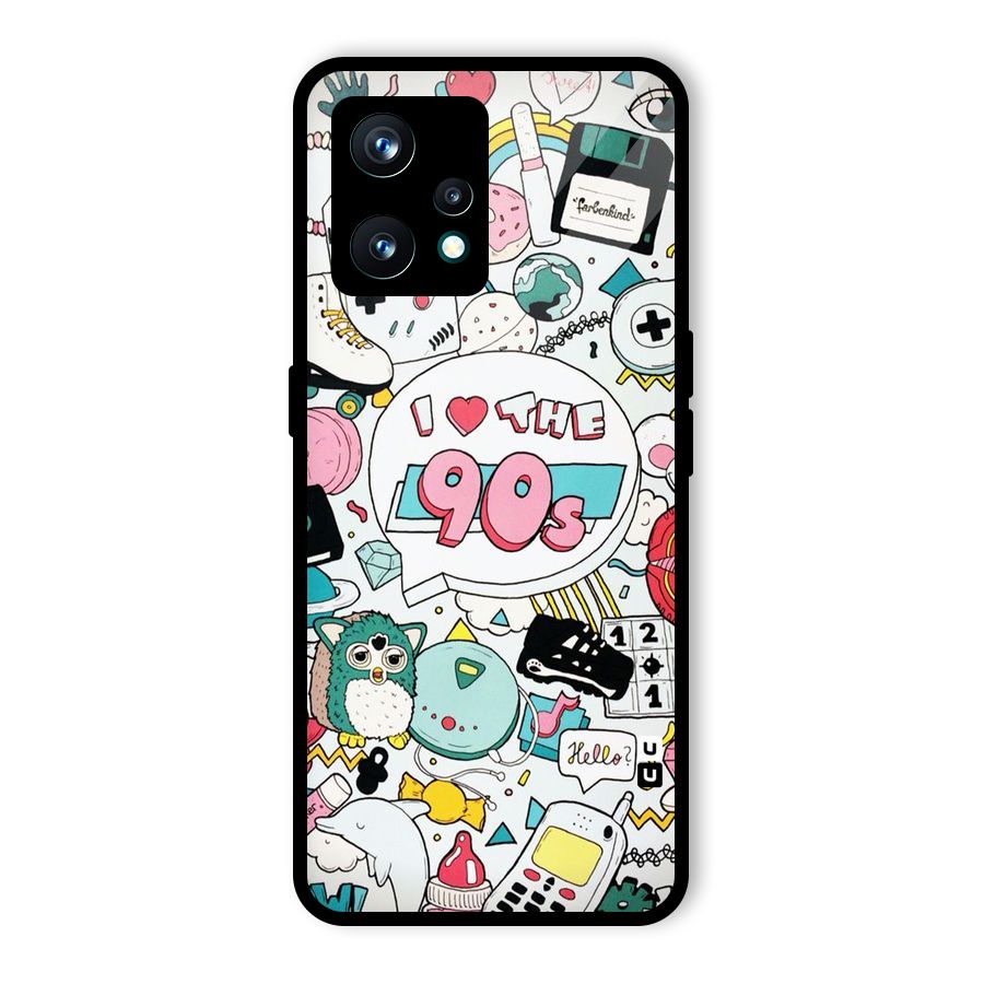 Heart 90s Glass Back Case for Realme 9 Pro Plus 5G