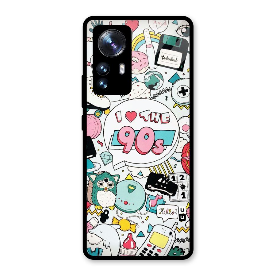 Heart 90s Glass Back Case for Xiaomi 12 Pro