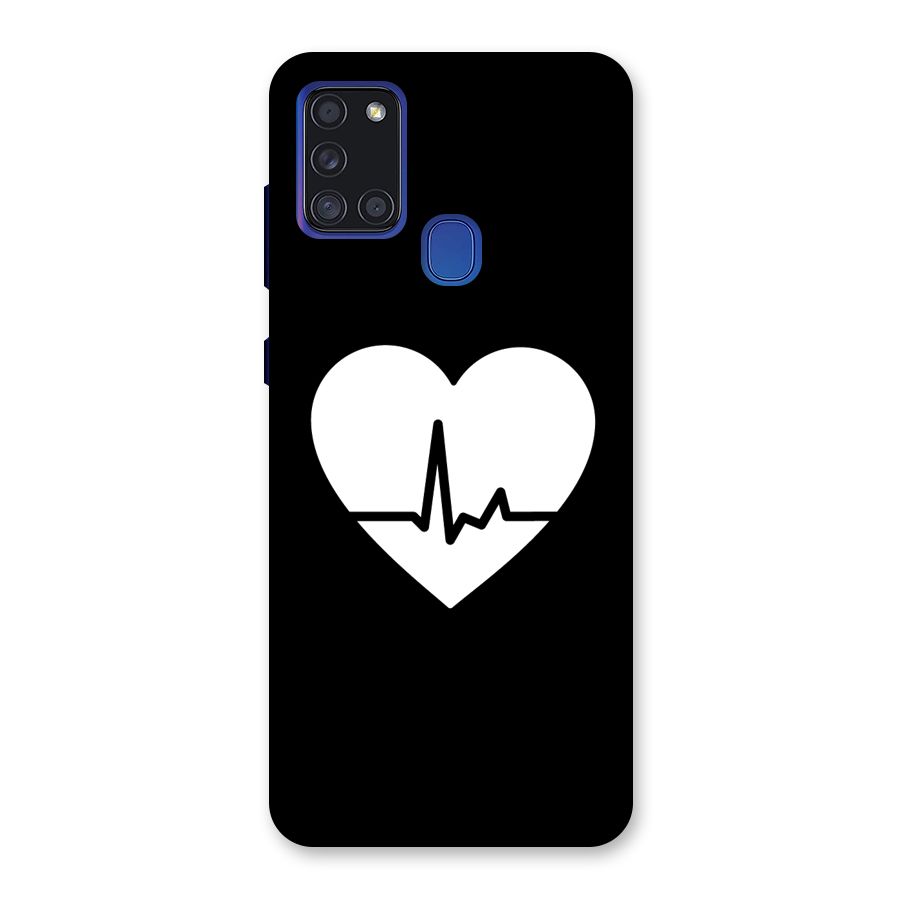 Heart Beat Back Case for Galaxy A21s
