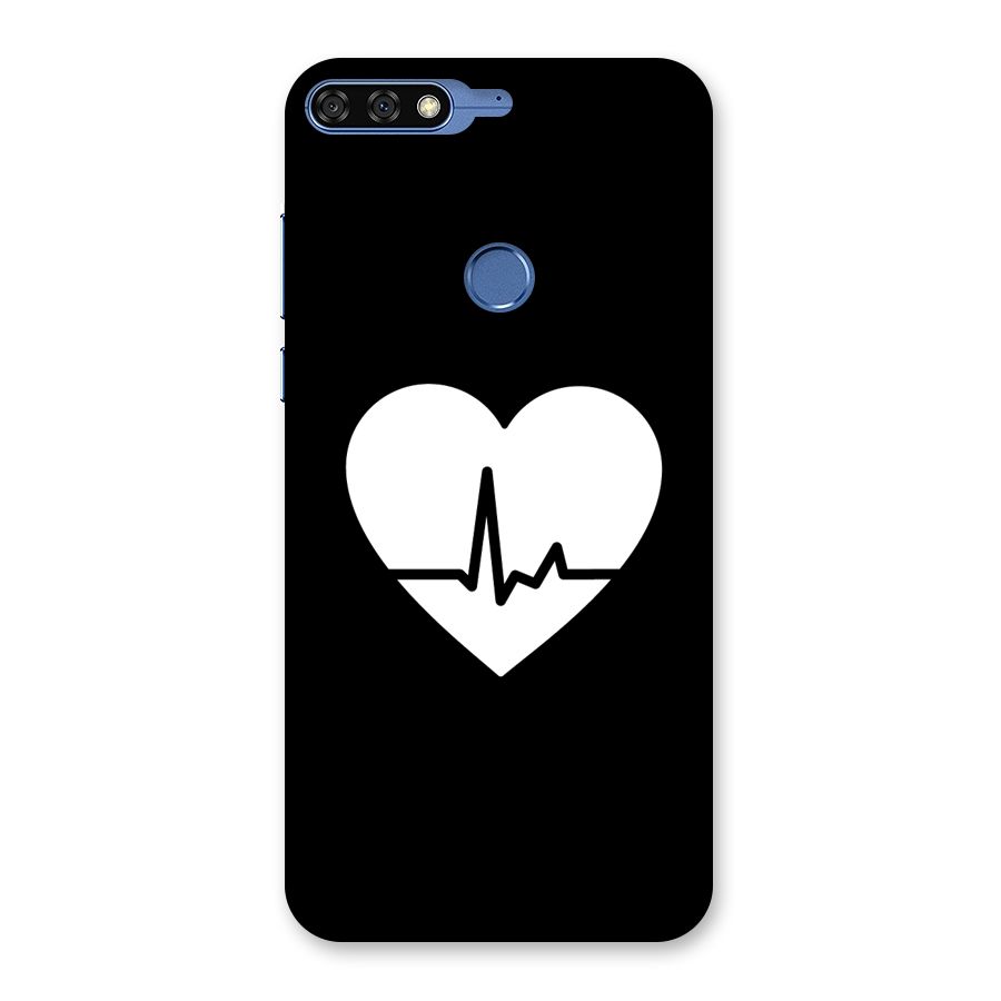Heart Beat Back Case for Honor 7C
