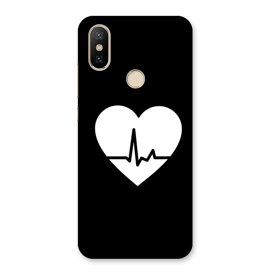 Heart Beat Back Case for Mi A2