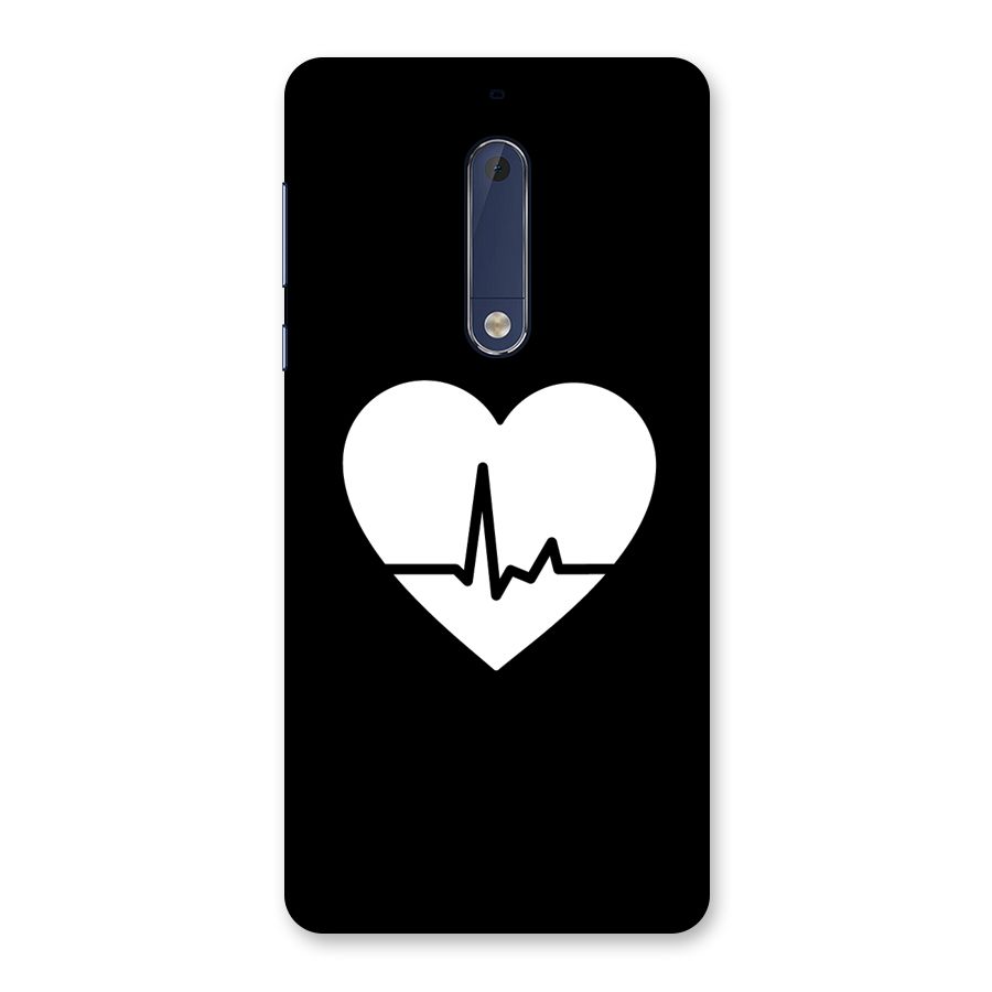 Heart Beat Back Case for Nokia 5