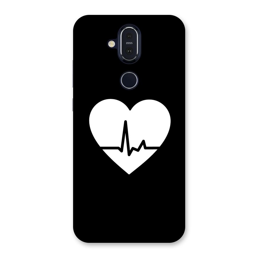 Heart Beat Back Case for Nokia 8.1