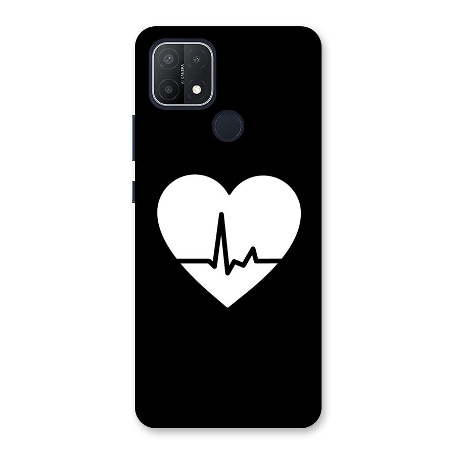 Heart Beat Back Case for Oppo A15s