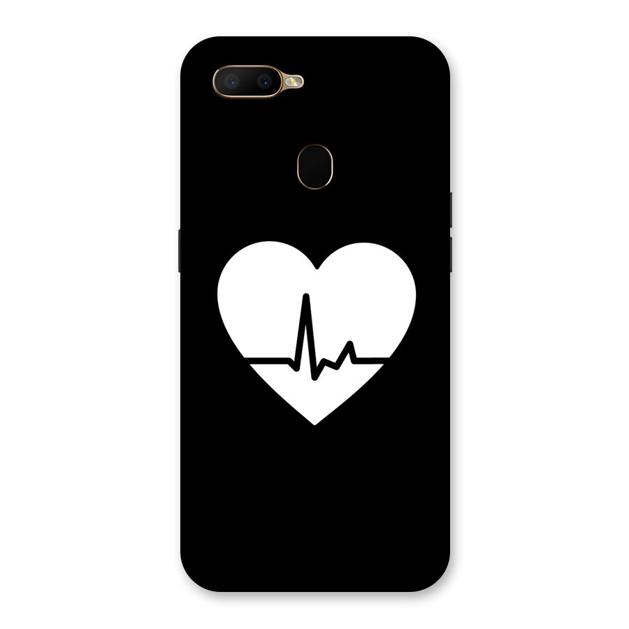 Heart Beat Back Case for Oppo A5s