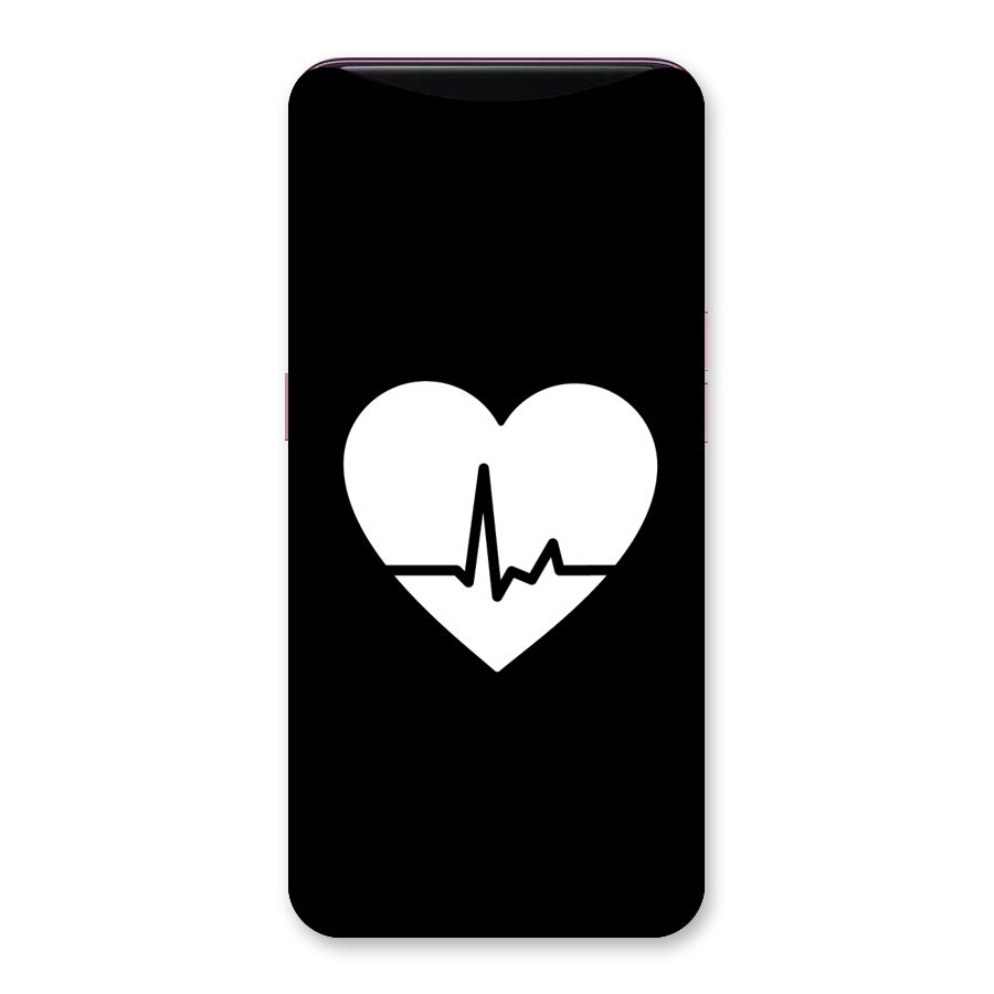 Heart Beat Back Case for Oppo Find X