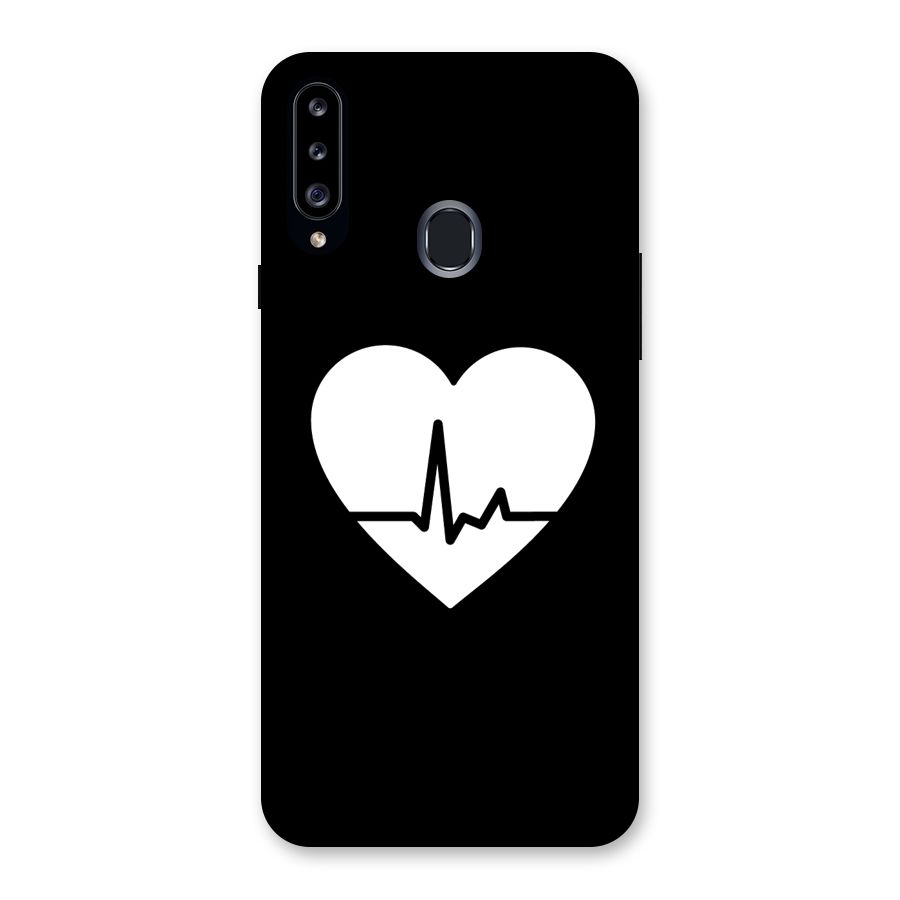 Heart Beat Back Case for Samsung Galaxy A20s