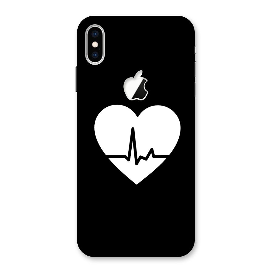 Heart Beat Back Case for iPhone XS Max Apple Cut