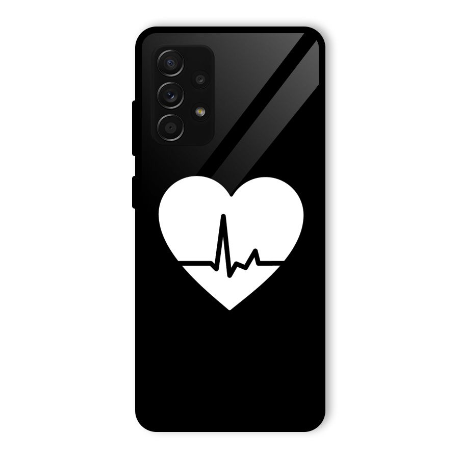 Heart Beat Glass Back Case for Galaxy A53 5G
