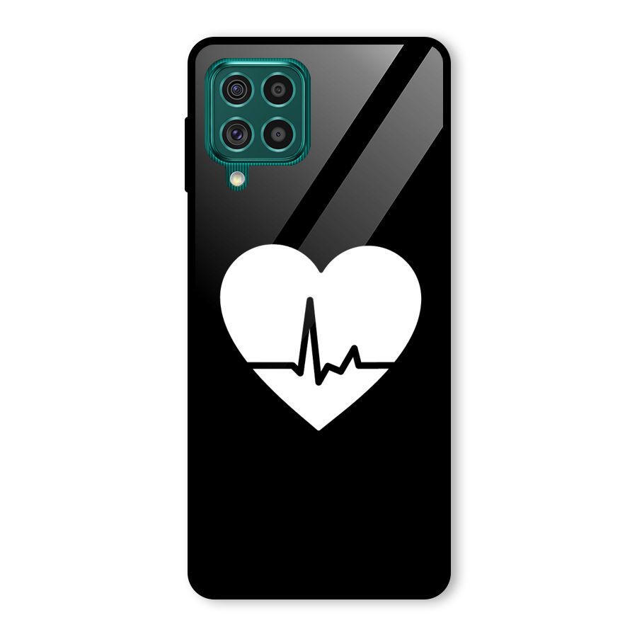 Heart Beat Glass Back Case for Galaxy F62