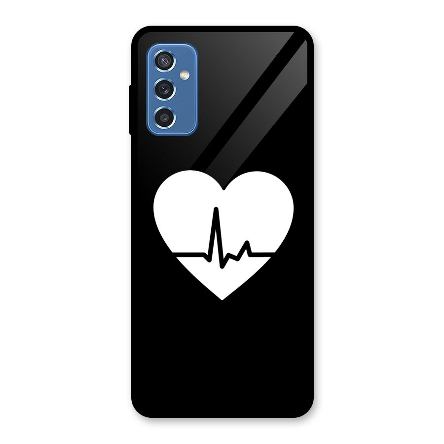 Heart Beat Glass Back Case for Galaxy M52 5G