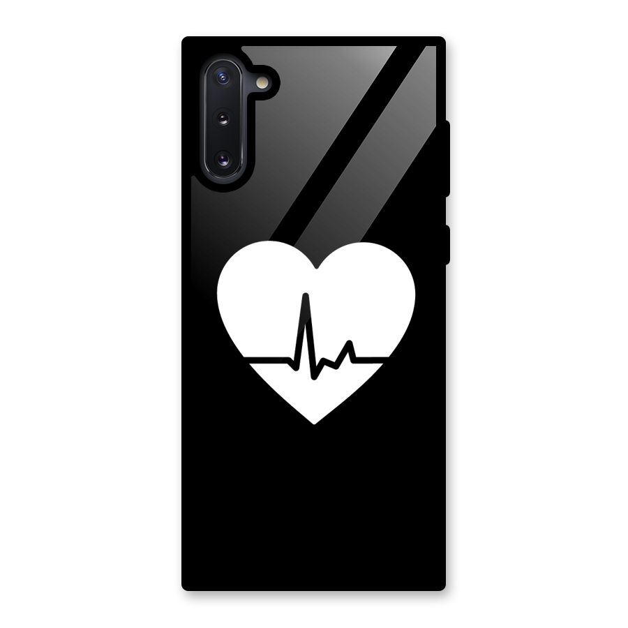 Heart Beat Glass Back Case for Galaxy Note 10