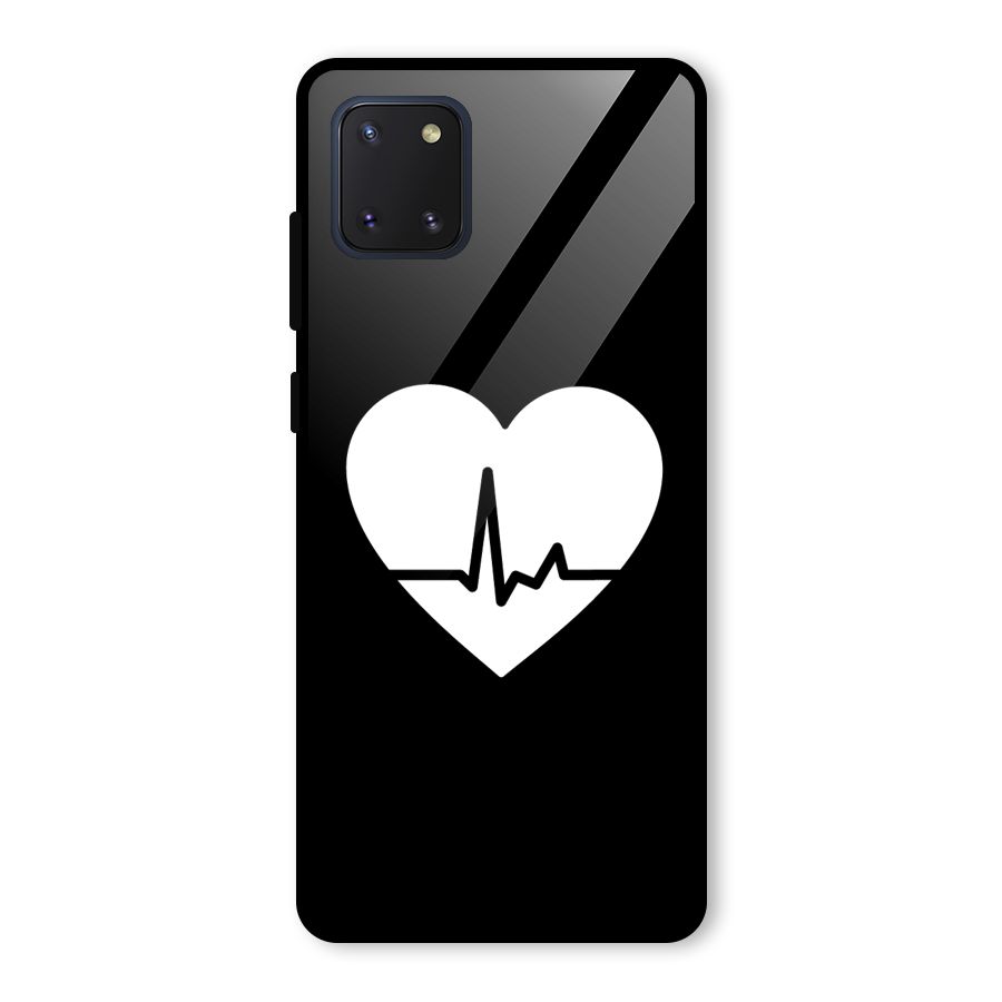 Heart Beat Glass Back Case for Galaxy Note 10 Lite