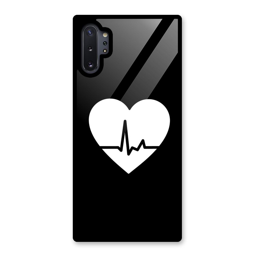 Heart Beat Glass Back Case for Galaxy Note 10 Plus