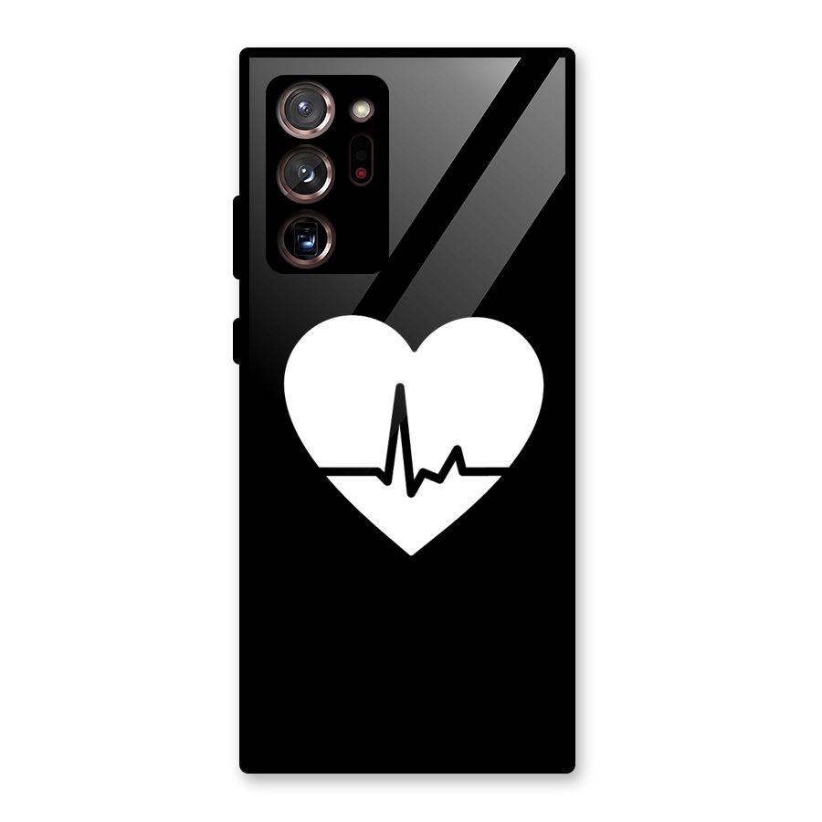 Heart Beat Glass Back Case for Galaxy Note 20 Ultra