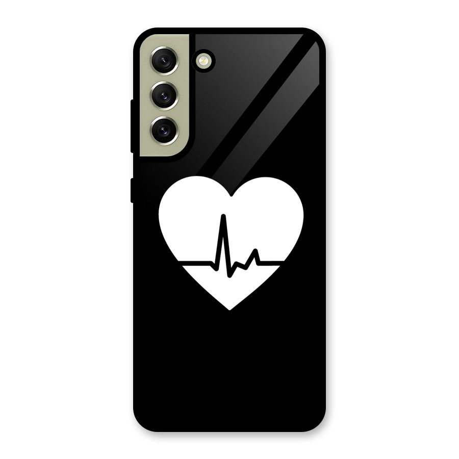 Heart Beat Glass Back Case for Galaxy S21 FE 5G