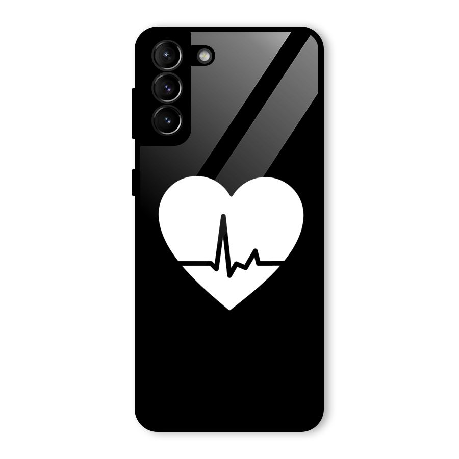 Heart Beat Glass Back Case for Galaxy S21 Plus