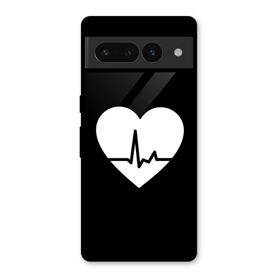 Heart Beat Glass Back Case for Google Pixel 7 Pro