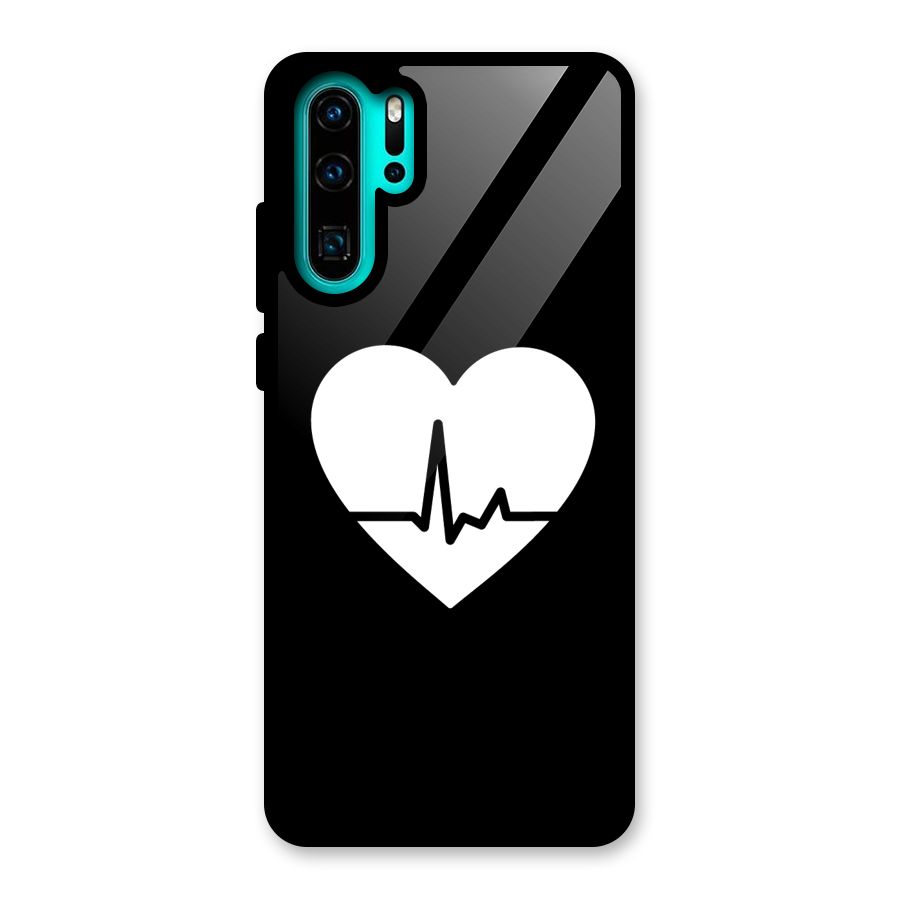 Heart Beat Glass Back Case for Huawei P30 Pro