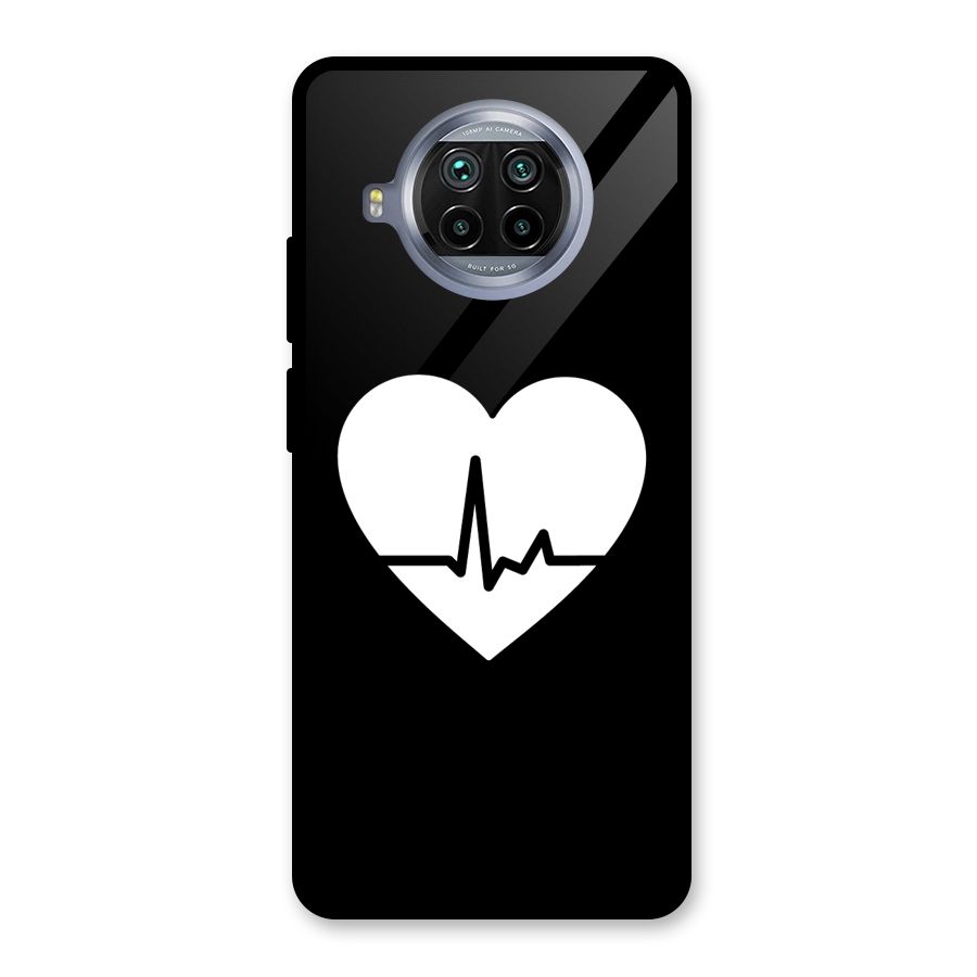 Heart Beat Glass Back Case for Mi 10i