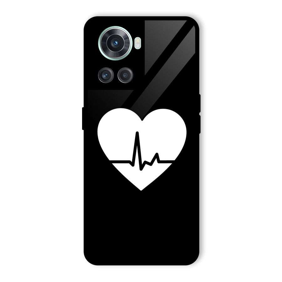 Heart Beat Glass Back Case for OnePlus 10R