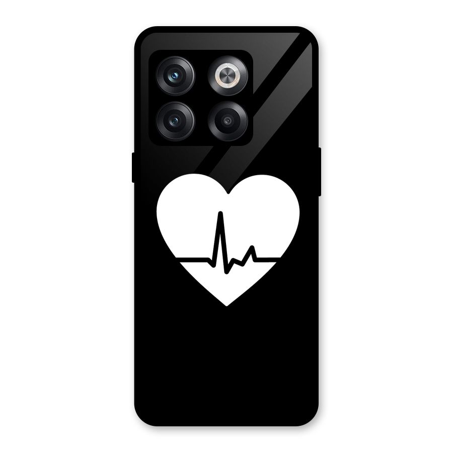 Heart Beat Glass Back Case for OnePlus 10T