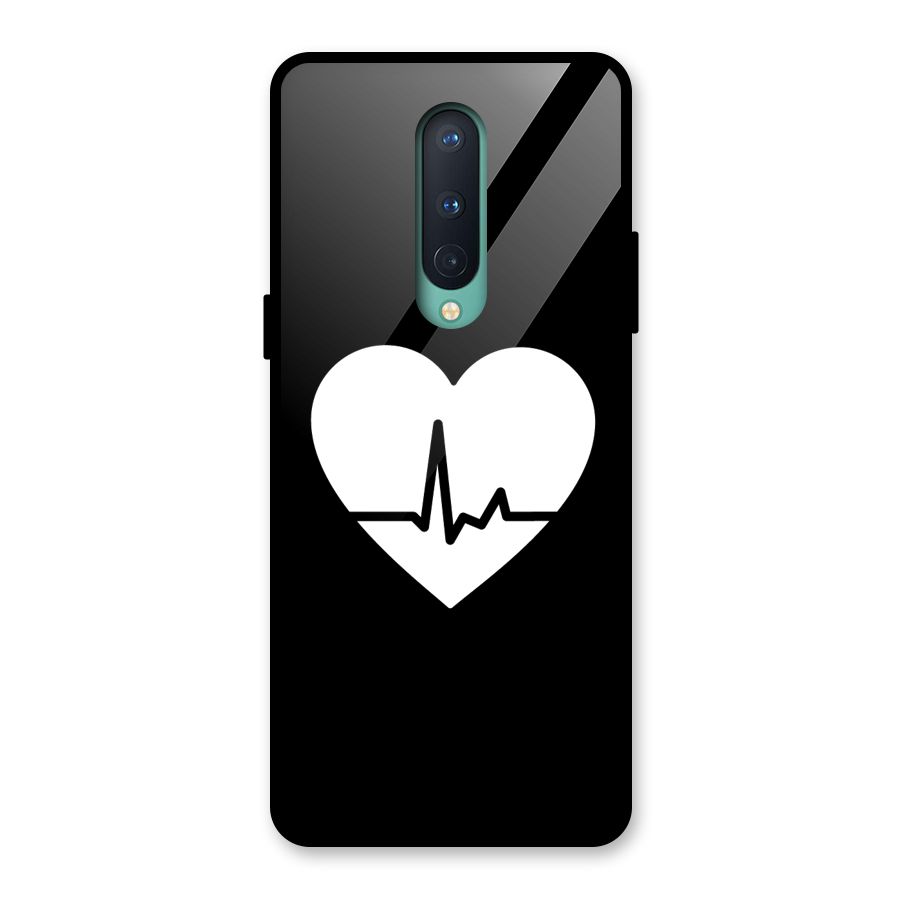 Heart Beat Glass Back Case for OnePlus 8