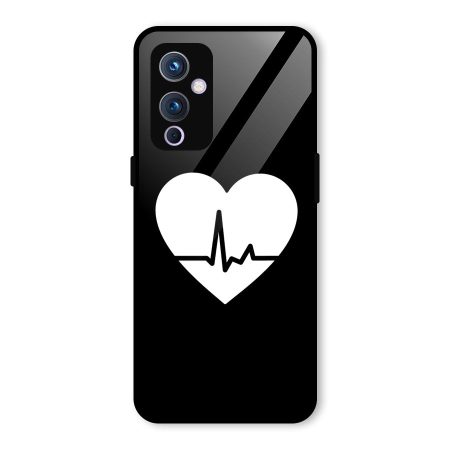 Heart Beat Glass Back Case for OnePlus 9