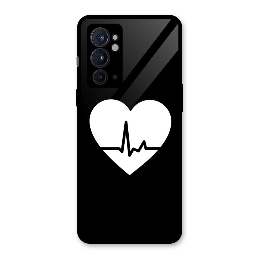 Heart Beat Glass Back Case for OnePlus 9RT 5G